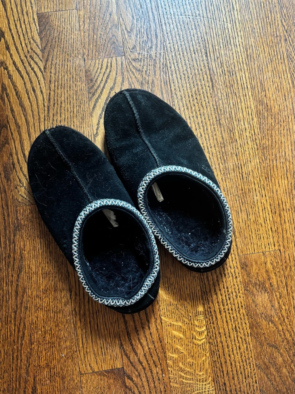 UGG Black Indoor Slip-On Shearling Lined Slippers